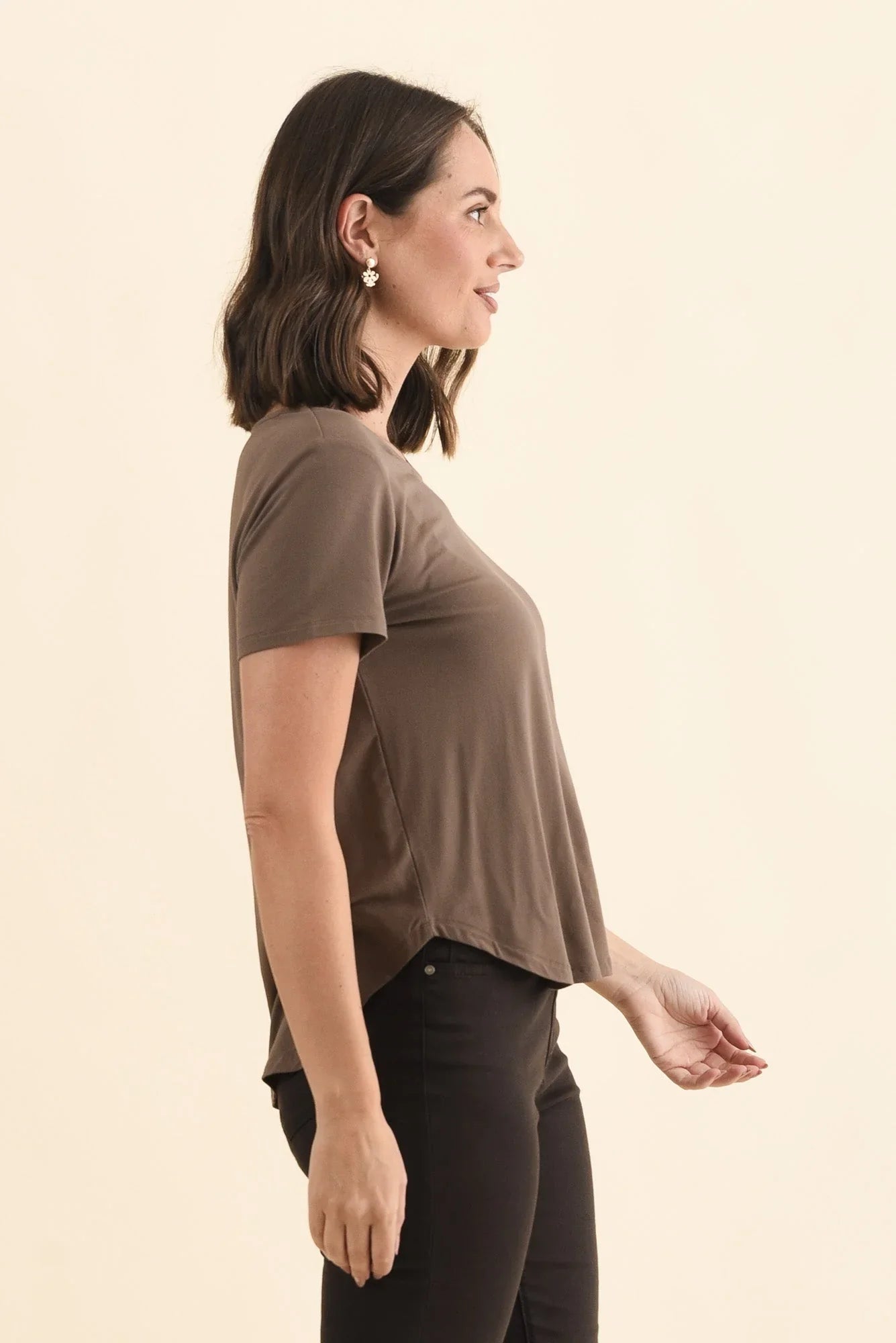 Bamboo Tee-Chocolate