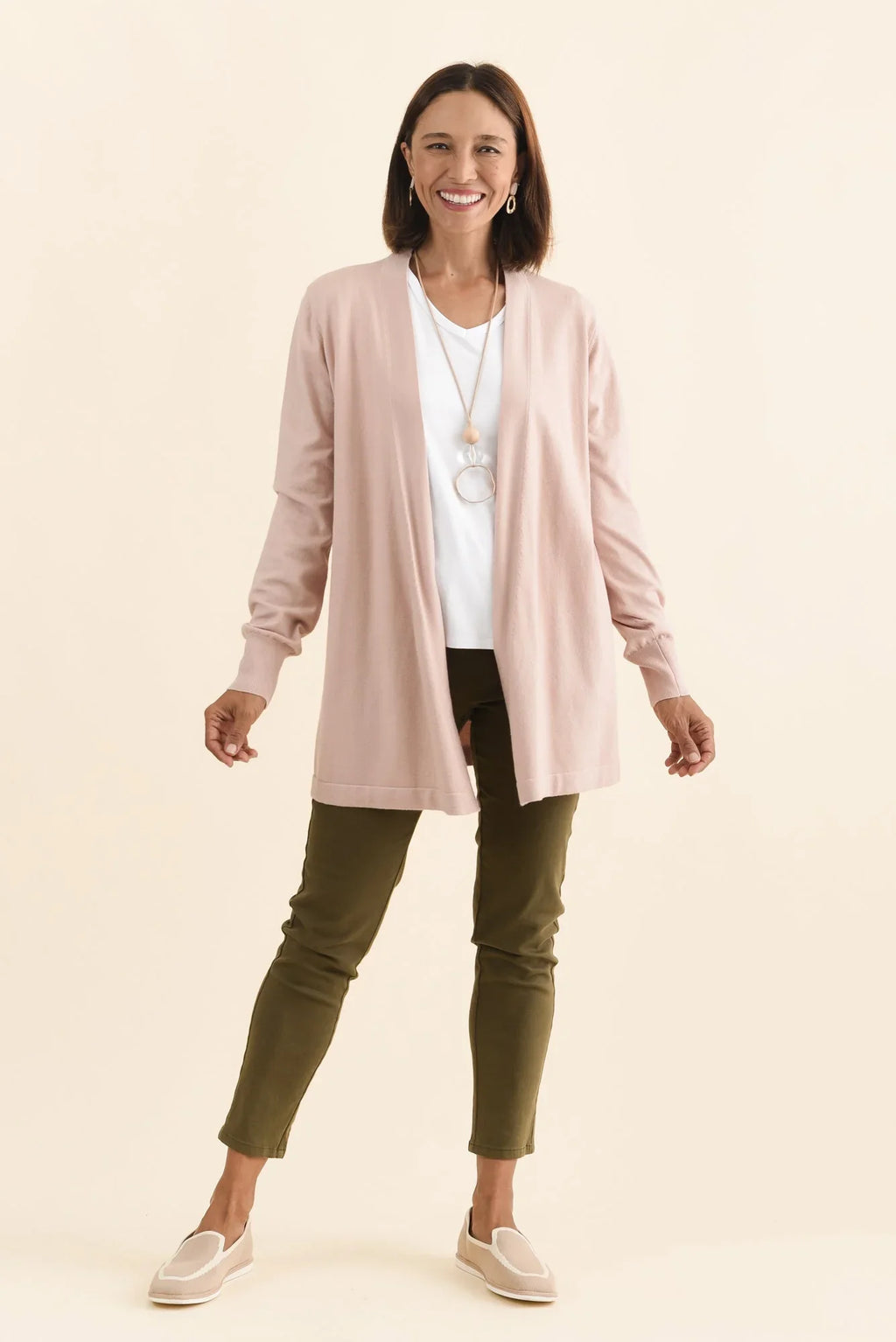 Knit Cardigan - Light Pink