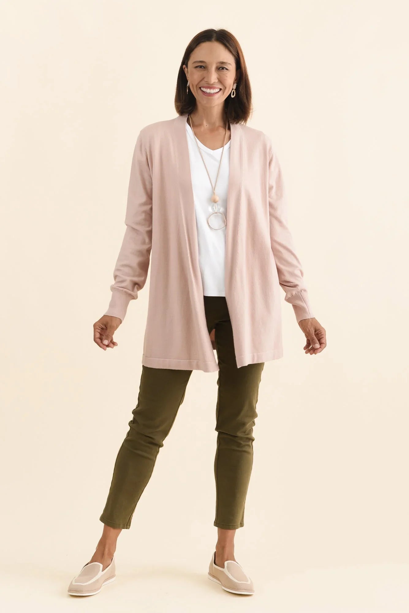 Knit Cardigan - Light Pink