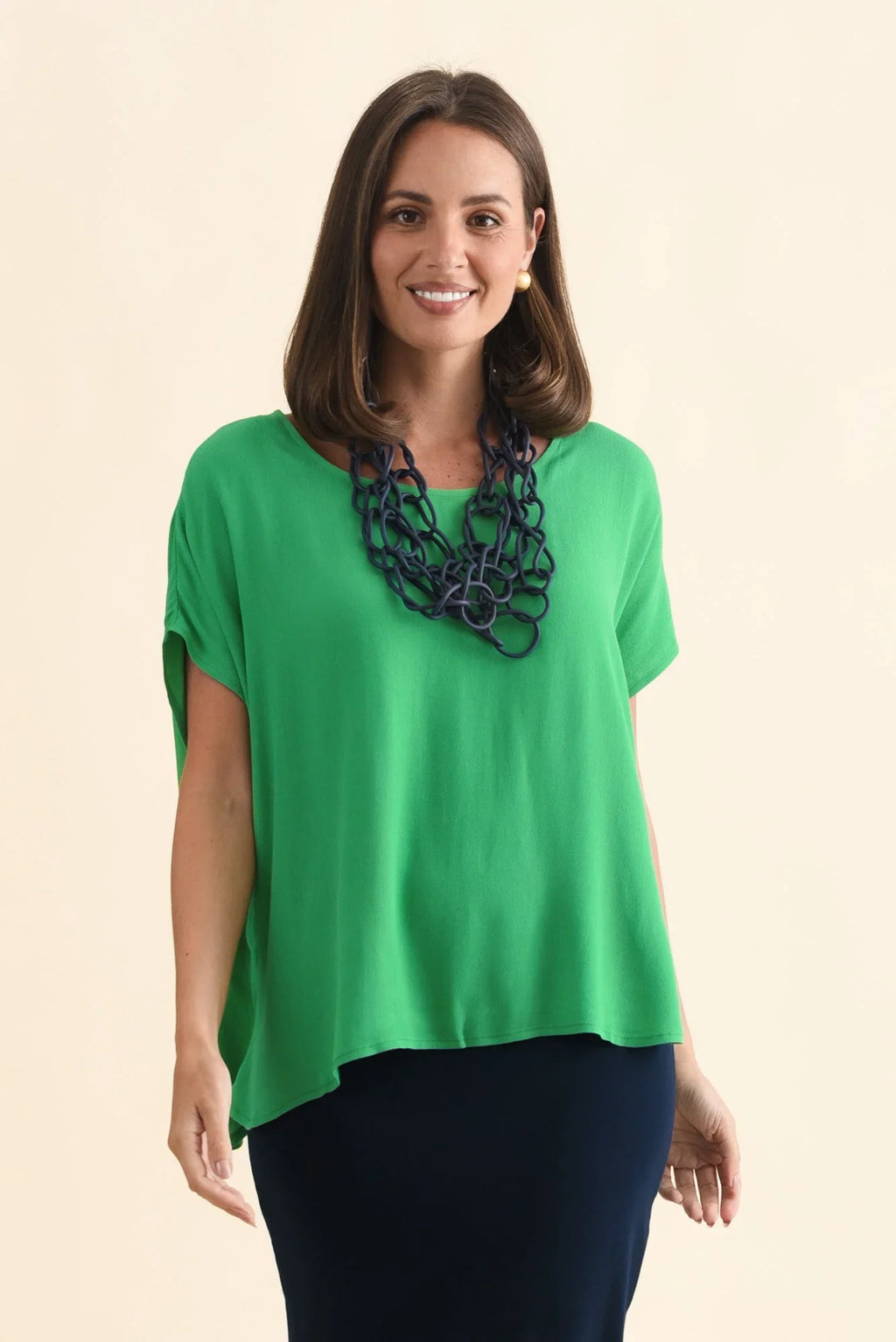 Drape Top-Green