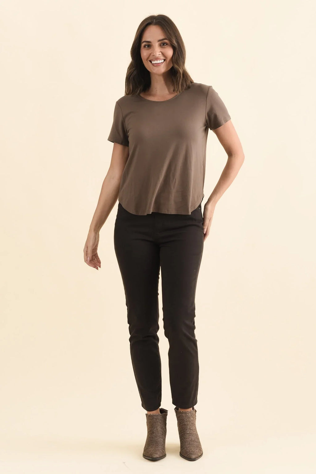 Bamboo Tee-Chocolate
