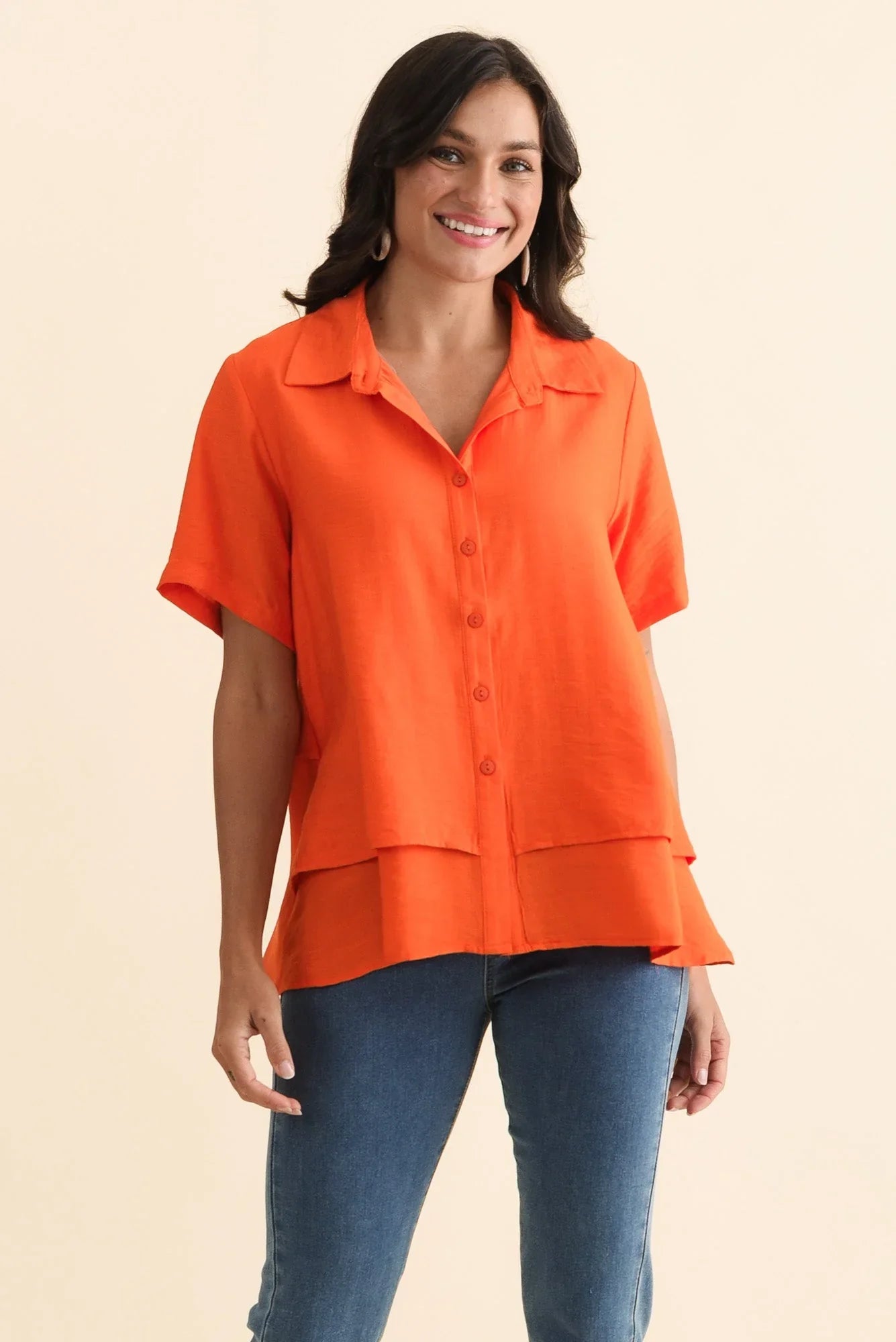 Layered Top - Orange