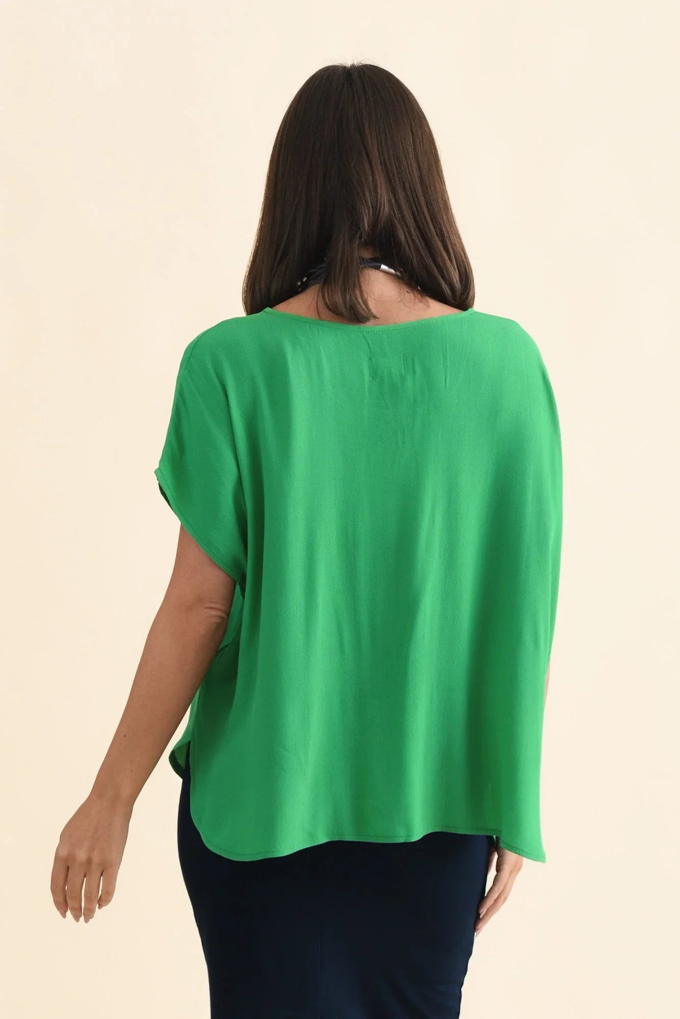 Drape Top-Green