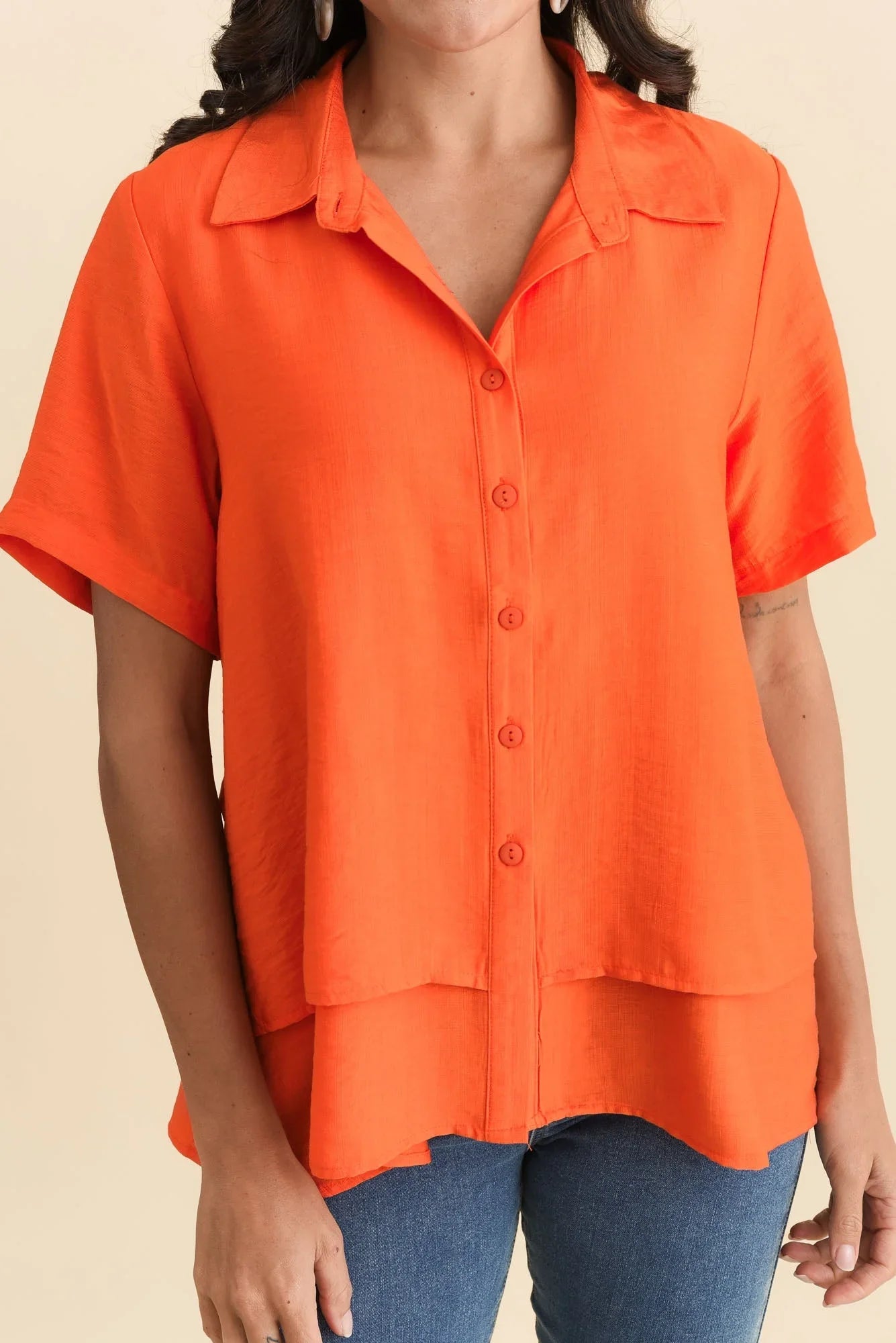 Layered Top - Orange