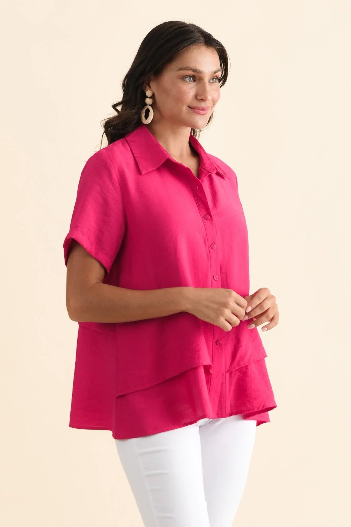 Layered Top - Hot Pink