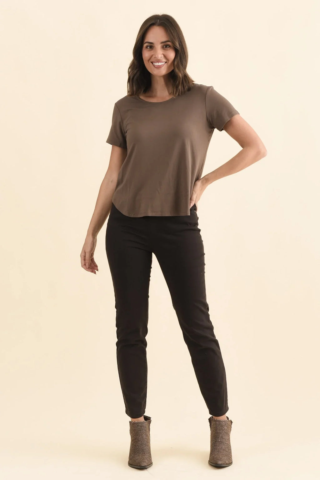Bamboo Tee-Chocolate