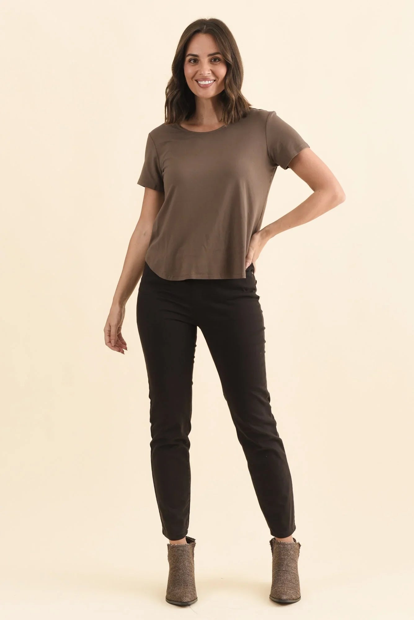 Bamboo Tee-Chocolate