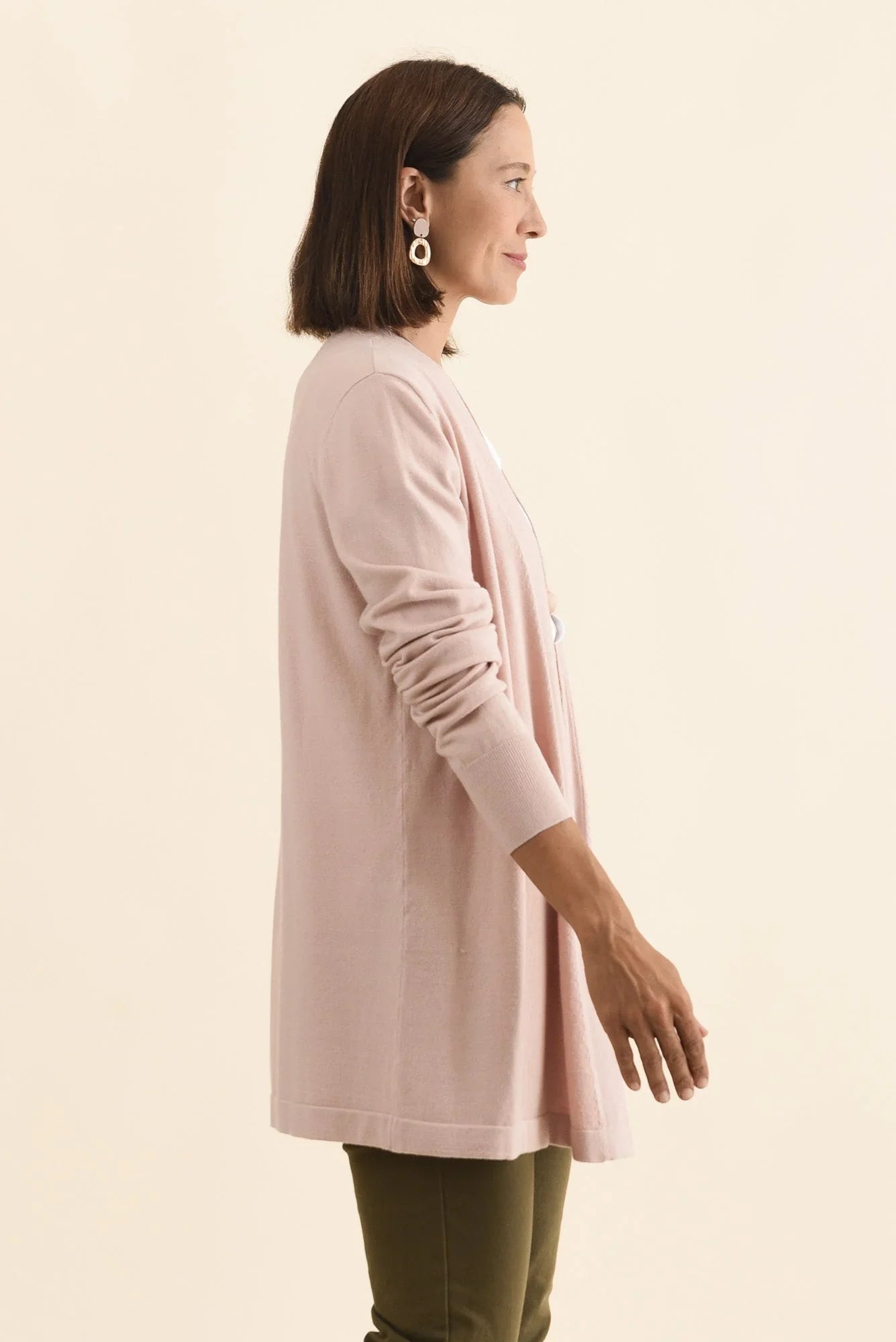 Knit Cardigan - Light Pink