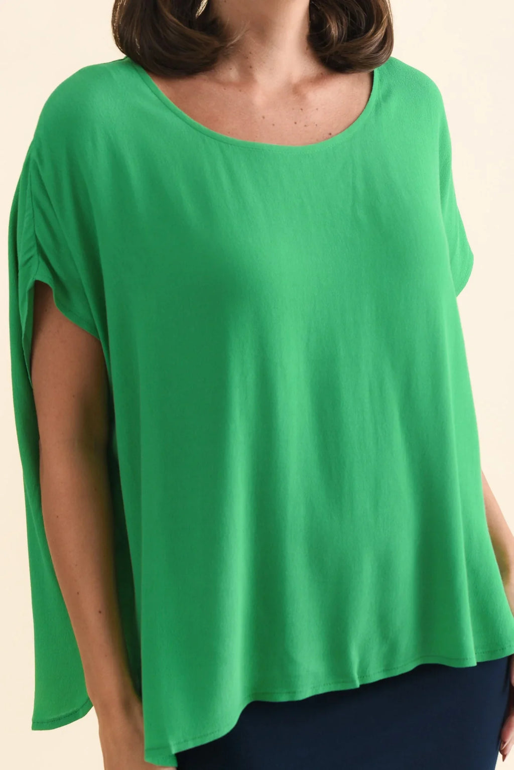Drape Top-Green